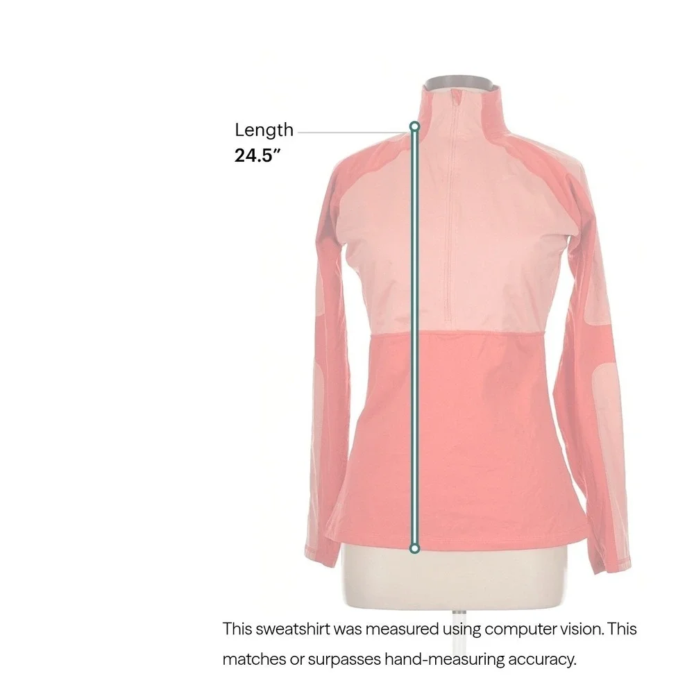 Nike Pro‎ Dri-FIT Womens Red Coral Half Zip Pullover Running Top Large